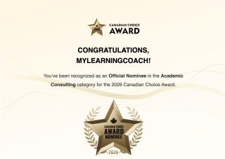 🎉 𝐖𝐞’𝐫𝐞 𝐞𝐱𝐜𝐢𝐭𝐞𝐝 𝐭𝐨 𝐬𝐡𝐚𝐫𝐞 𝐬𝐨𝐦𝐞 𝐛𝐢𝐠 𝐧𝐞𝐰𝐬! 🎉

 MyLearningCoach has been nominated for a Canadian Choice Award in Academic Consulting!
This recognition means so much to our team. Every day, we have the privilege of supporting students in their academic journeys and we couldn’t be more grateful for the coaches, coordinators, partners, and students who make this work so meaningful.

Thank you for believing in what we do. 💙📘
 Here’s to continuing to empower learners across Canada!

 #AcademicSuccess #StudentSupport #EducationMatters #PersonalizedLearning #UniversityLife #LearningStrategies #HigherEducation #MyLearningCoach