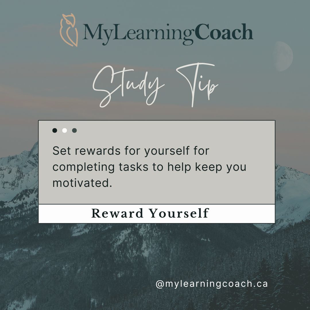 Study Tip: Reward Yourself. Set rewards for yourself for completing tasks to help keep you motivated.

Treating yourself is important for staying motivated!🌟Whether it's a favorite snack, a little shopping spree, or a Netflix binge🍿, have something to look forward to after reaching your goals. #StayMotivated #TreatYourself #YouDeserveIt 💪🎓