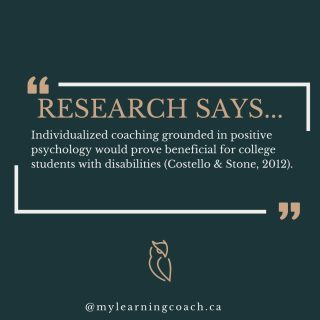 Research shows that individualized coaching grounded in positive psychology can be highly beneficial for college students with disabilities. By focusing on strengths, self-efficacy, and personalized strategies, coaching supports students in building confidence, resilience, and academic success.

 #mylearningcoach #highereducation #accessibilityservices #postsecondarysupport