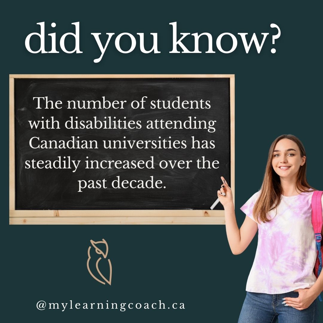 Canadian universities are welcoming an increasing number of students with disabilities—bringing diverse strengths, perspectives, and experiences to campus.

 Now more than ever, accessible education and learner-centred supports are key to ensuring all students can reach their academic goals.
 #mylearningcoach #highereducation #accessibilityservices #postsecondarysupport