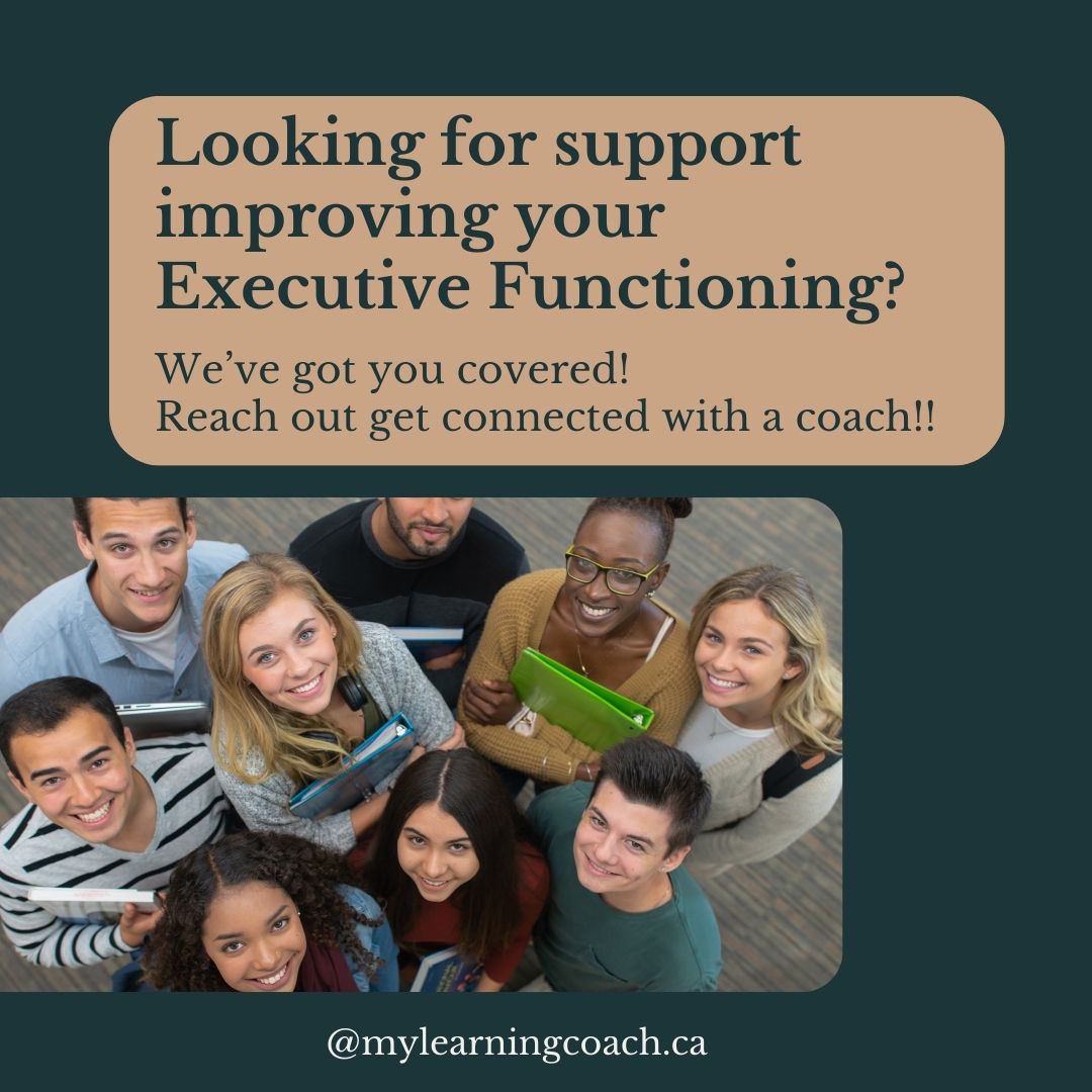 Hey there, post-secondary students! 🎓

Are you struggling with staying organized, managing your time, or keeping up with your schoolwork because of executive functioning challenges? It's totally okay to feel overwhelmed, but remember that you don't have to go through it alone. MyLearningCoach is here to help you navigate through these obstacles and develop strategies to enhance your executive function skills! 🌟

Our experienced coaches specialize in working with post-secondary students like you to improve your organization, time management, and other vital skills needed for academic success. Whether it's creating a study schedule, breaking down tasks into manageable steps, or finding the best ways to stay focused, we've got the tools and expertise to guide you every step of the way. 💼

Don't hesitate to reach out for support - we're here to empower you and help you succeed in your academic journey. Let's work together to unlock your full potential! 💪 #ExecutiveFunctioning #StudentSupport #MyLearningCoach #AcademicSuccess #ReachOutForHelp #PostSecondarySupport