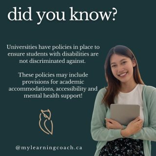Did You Know?

Universities have established policies to protect students with disabilities and ensure they have equal access to education. These policies may involve providing academic accommodations, accessibility resources, and mental health support services. It is important for universities to create an inclusive and supportive environment for all students. 🌟 #DisabilityRights #Inclusion #SupportServices #AcademicSuccess #StudentSupport #EducationMatters #PersonalizedLearning #UniversityLife #LearningStrategies #HigherEducation #MyLearningCoach